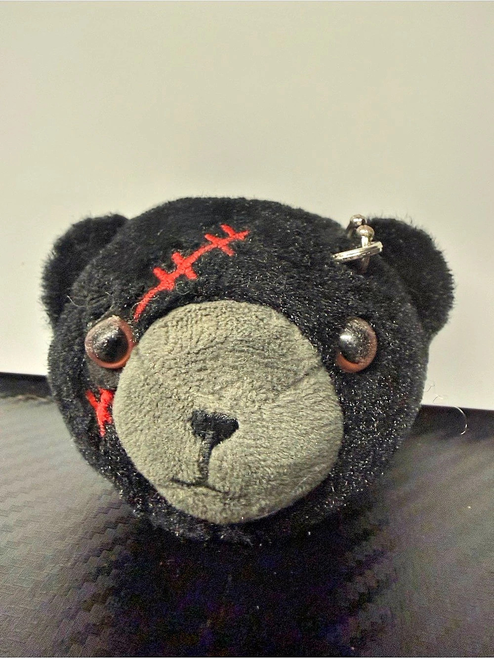 Bear Plush Mini Belt pouch coin purse Black & Gray